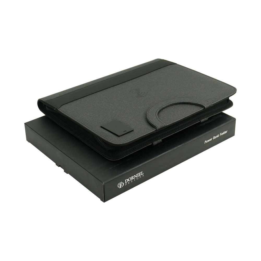 A4 Portfolio, Wireless Powerbank 8000mAh & LED Logo - alternate view