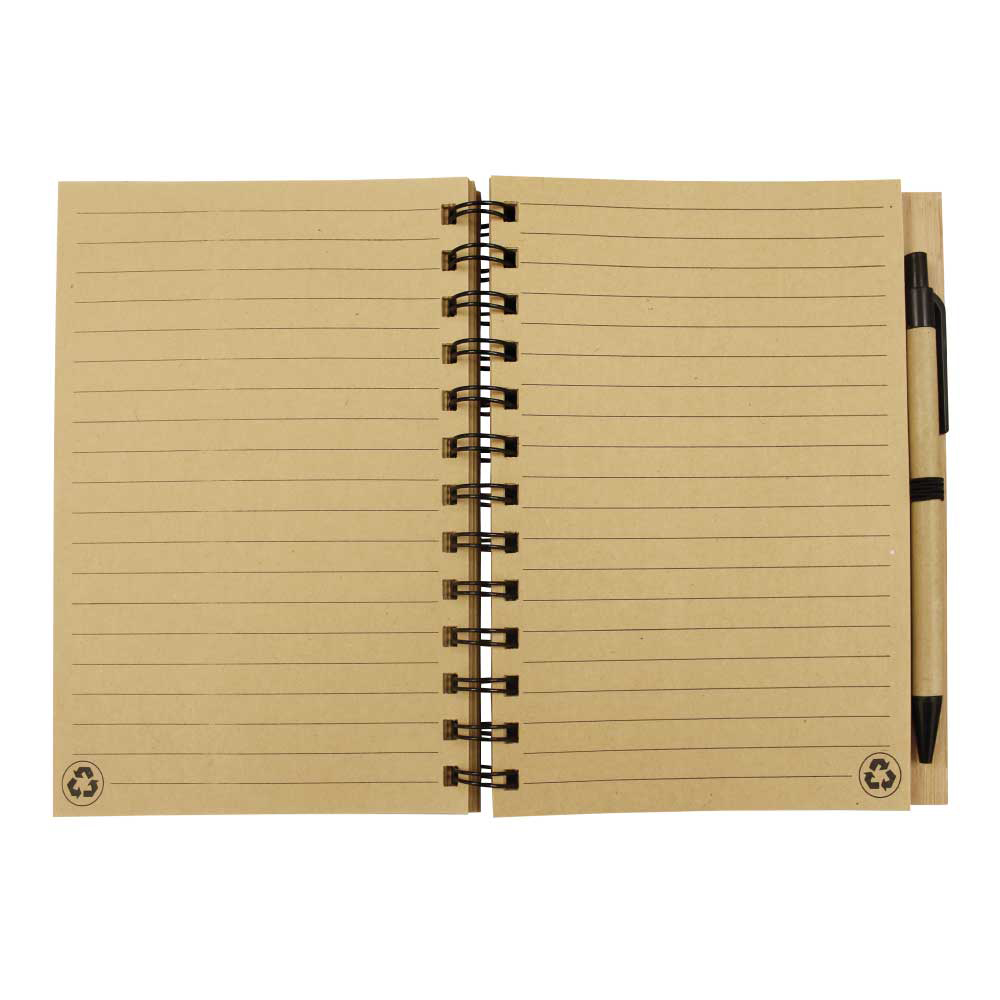 Eco-friendly Notebook Bamboo Notebook with Pen - alternate view