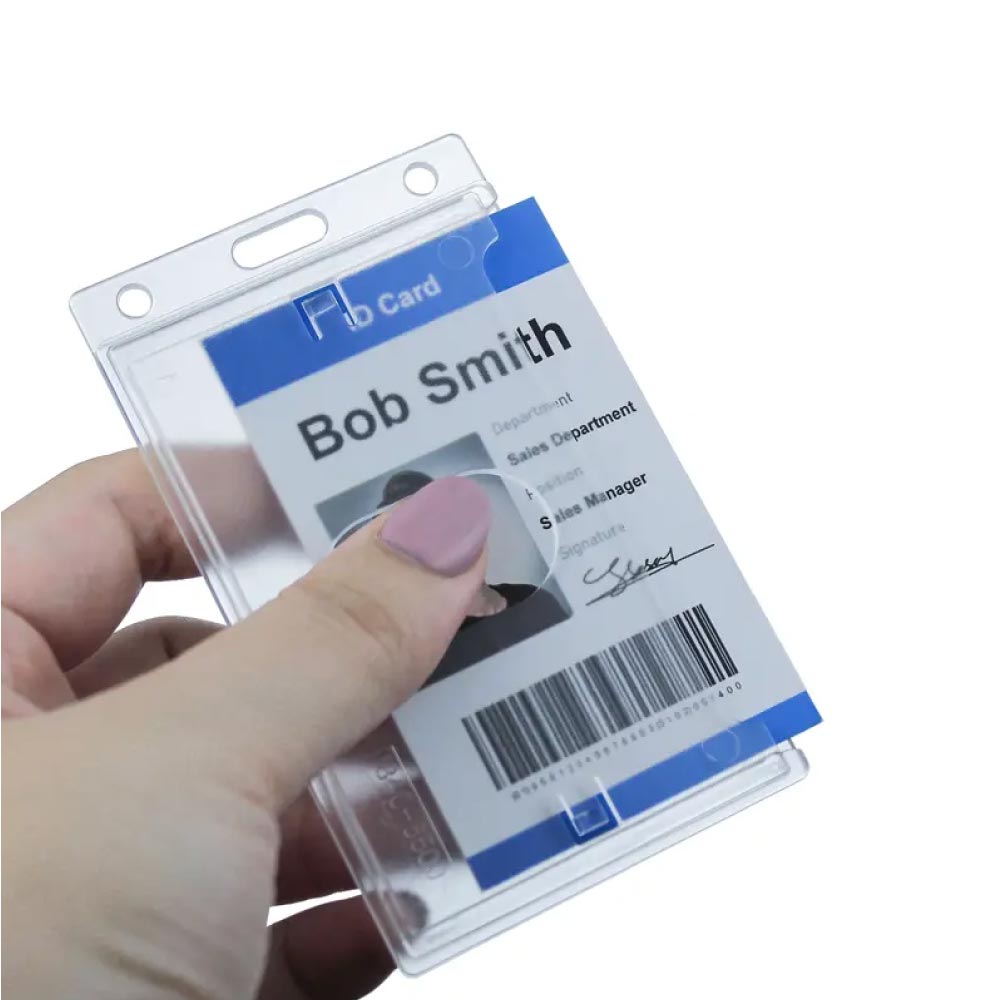 Flexible PVC ID Card Holders-V - alternate view