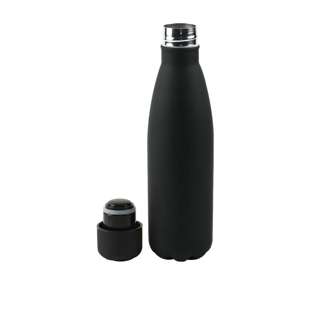 Premium Soft Touch Cola Bottles in Stainless Steel, 500ml - alternate view