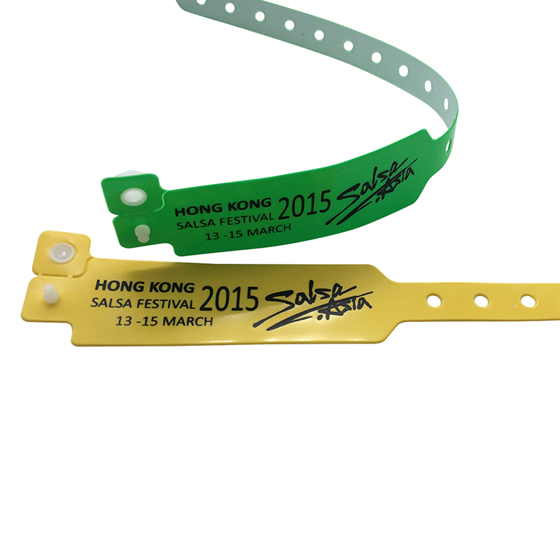 Disposable Alien H3/4 UHF RFID Soft PVC Wristband